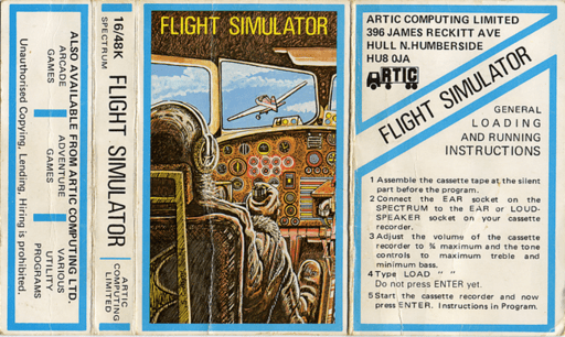 Flight Simulator box art for ZX Spectrum